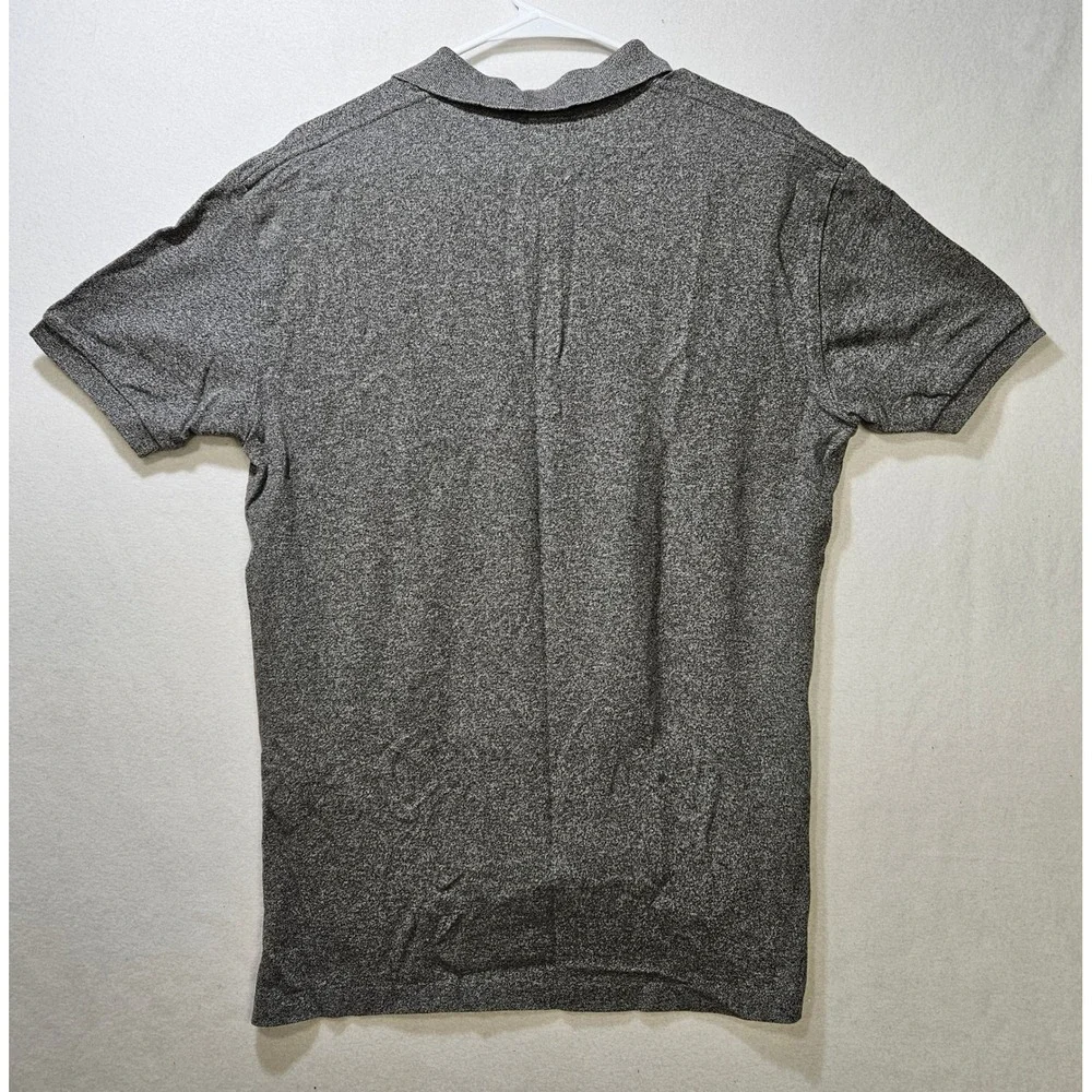 Polo Ralph Lauren Men's Short Sleeve Knit Polo Shirt Gray w/Red Pony Size MD EUC